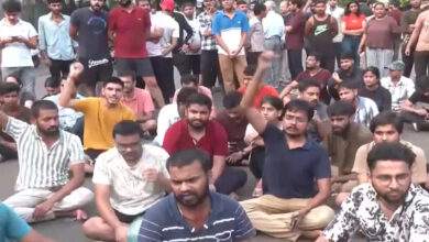 Protests in Delhi over the death of 3 students