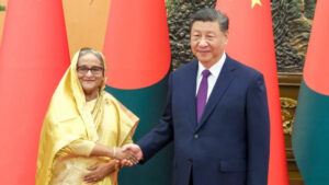 Prime Minister Sheikh Hasina meets Chinese President Xi Jinping during her three-day visit. Photo: UNB