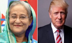 Sheikh Hasina condemned for attacking Trump