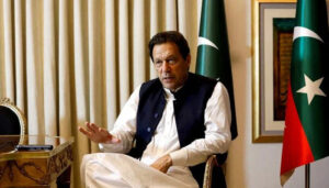 Former Pakistani prime minister Imran Khan speaks with Reuters during an interview, in Lahore, Pakistan March 17, 2023. — Reuters