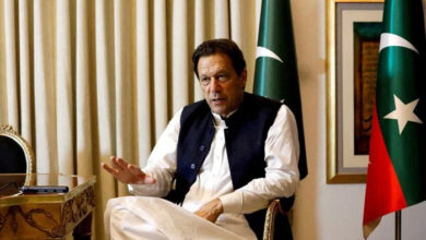 Former Pakistani prime minister Imran Khan speaks with Reuters during an interview, in Lahore, Pakistan March 17, 2023. — Reuters
