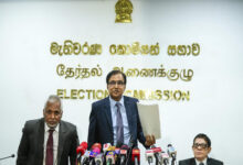 Chief of Sri Lanka’s election commission R.M.A.L. Rathnayake addresses the media. File | Photo Credit: AP
