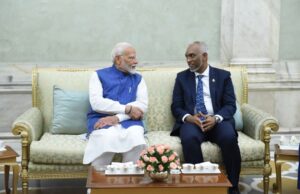 Maldives President Dr Mohamed Muizzu and Indian Prime Minister Narendra Modi. File Photo