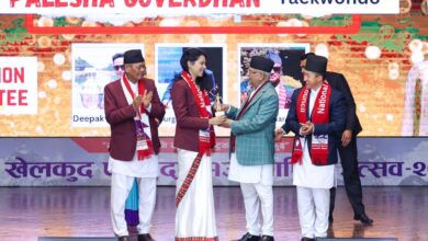 Nepal being known to world thru sports: PM Oli
