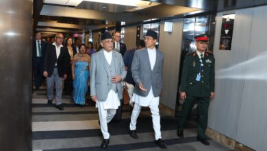 Prime Minister Oli arrives New York