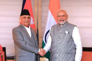 Nepal PM Oli, Indian PM Modi meet in New York