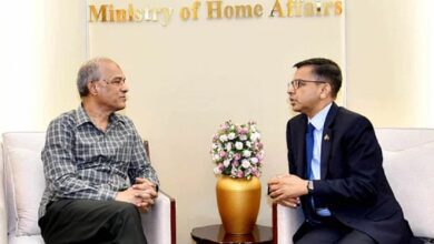 Indian High Commissioner meeting with Home Affairs Advisor of Bangladesh