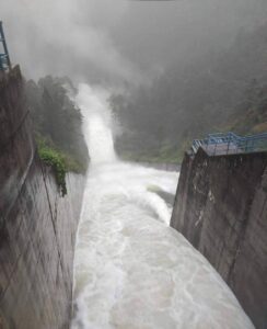 Kulekhani reservoir sluice gates open, call for high vigilance