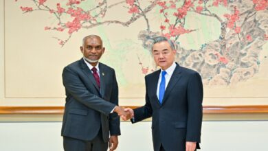 Maldives President meets CPC Central Committee member Wang Yi