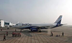 Indian airline IndiGo falls 8% after warning on passenger revenue drop