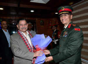 Indian Army Chief General Dwivedi arrives in Kathmandu