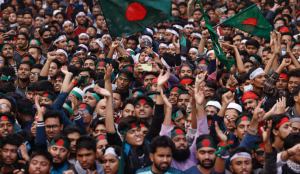 Thousands march in Bangladesh to mark student-led uprising that ousted PM Hasina