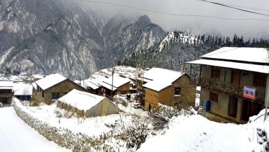 Humla sees third snowfall of season