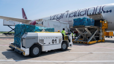 1,000-ton of goods transported via sea-to-air