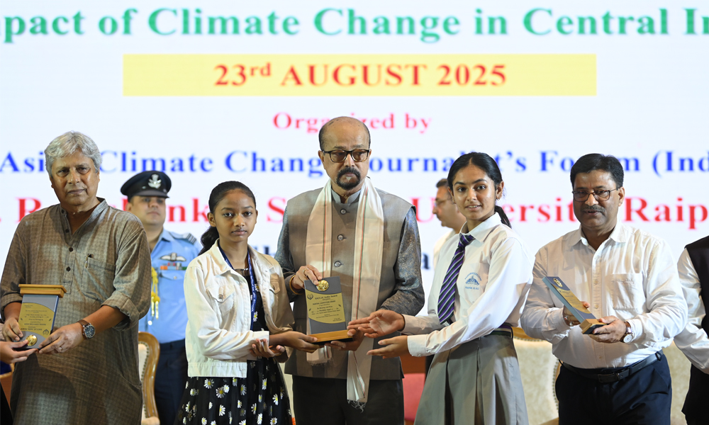a joint initiative by the South Asian Climate Change Journalists Forum (SACCJF-India) and Pandit Ravishankar Shukla University, Raipur.