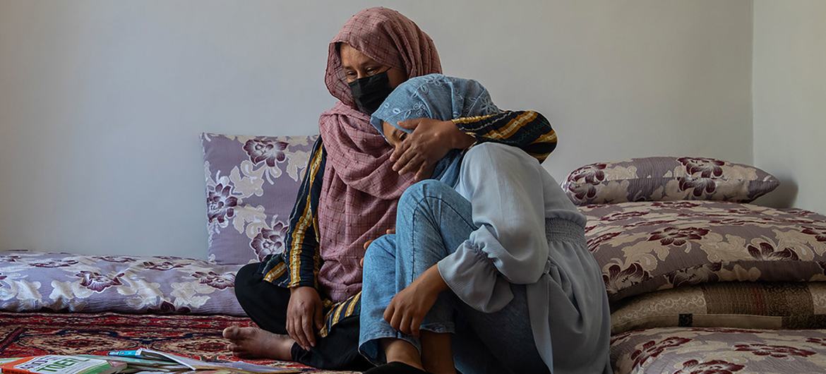 © UNICEF/Amin Meerzad A Taliban edict prevents women and girls from attending secondary school or pursuing higher education.