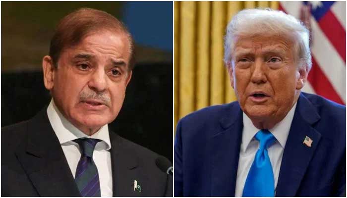 A collage showing PM Shehbaz Sharif and US President Donald Trump. — Reuters/File