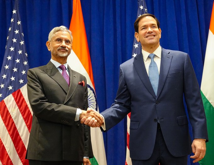 US Secretary of State Marco Rubio on Monday met External Affairs Minister S Jaishankar in New York.