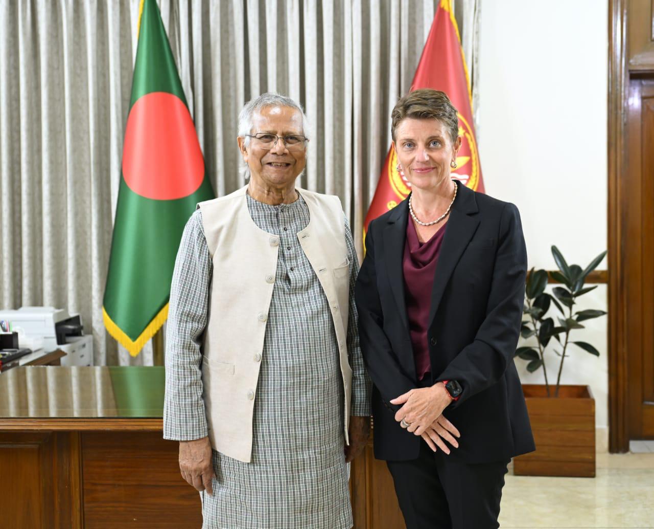 During the meeting, Lewis praised the strong cooperation between the UN and the Interim Government. They discussed a wide range of topics on Bangladesh’s development priorities and reform agenda.