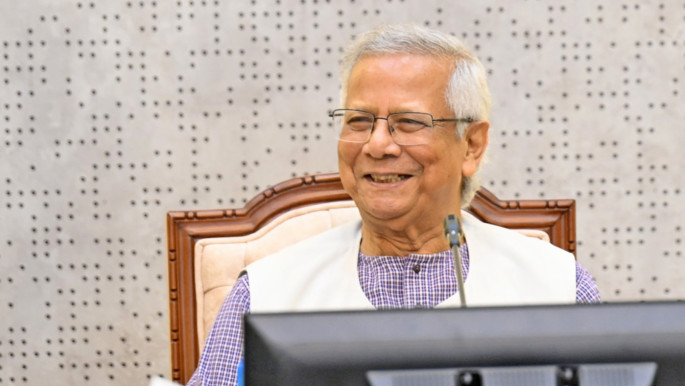 A file photo of Chief Adviser Muhammad Yunus. Photo: Focus Bangla