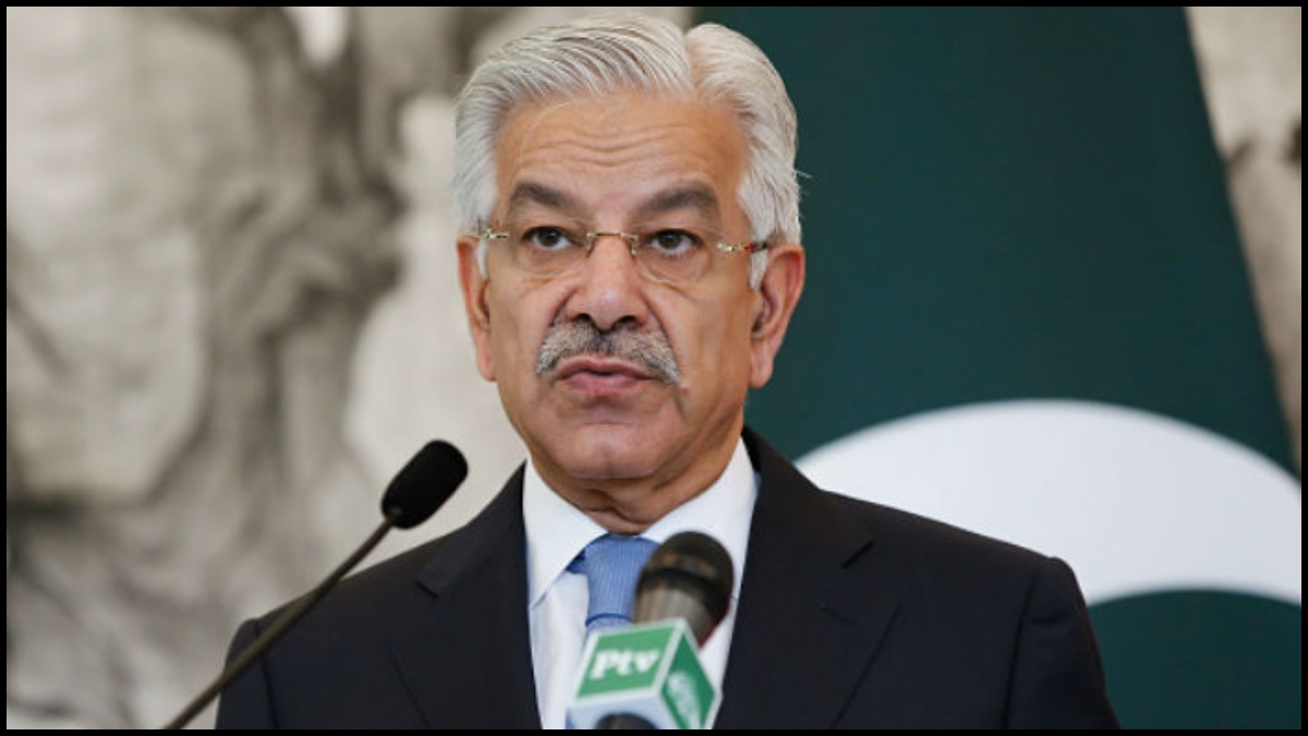 Pakistan Defence Minister khawaja Asif spoke to Pak news channel Geo TV (File).